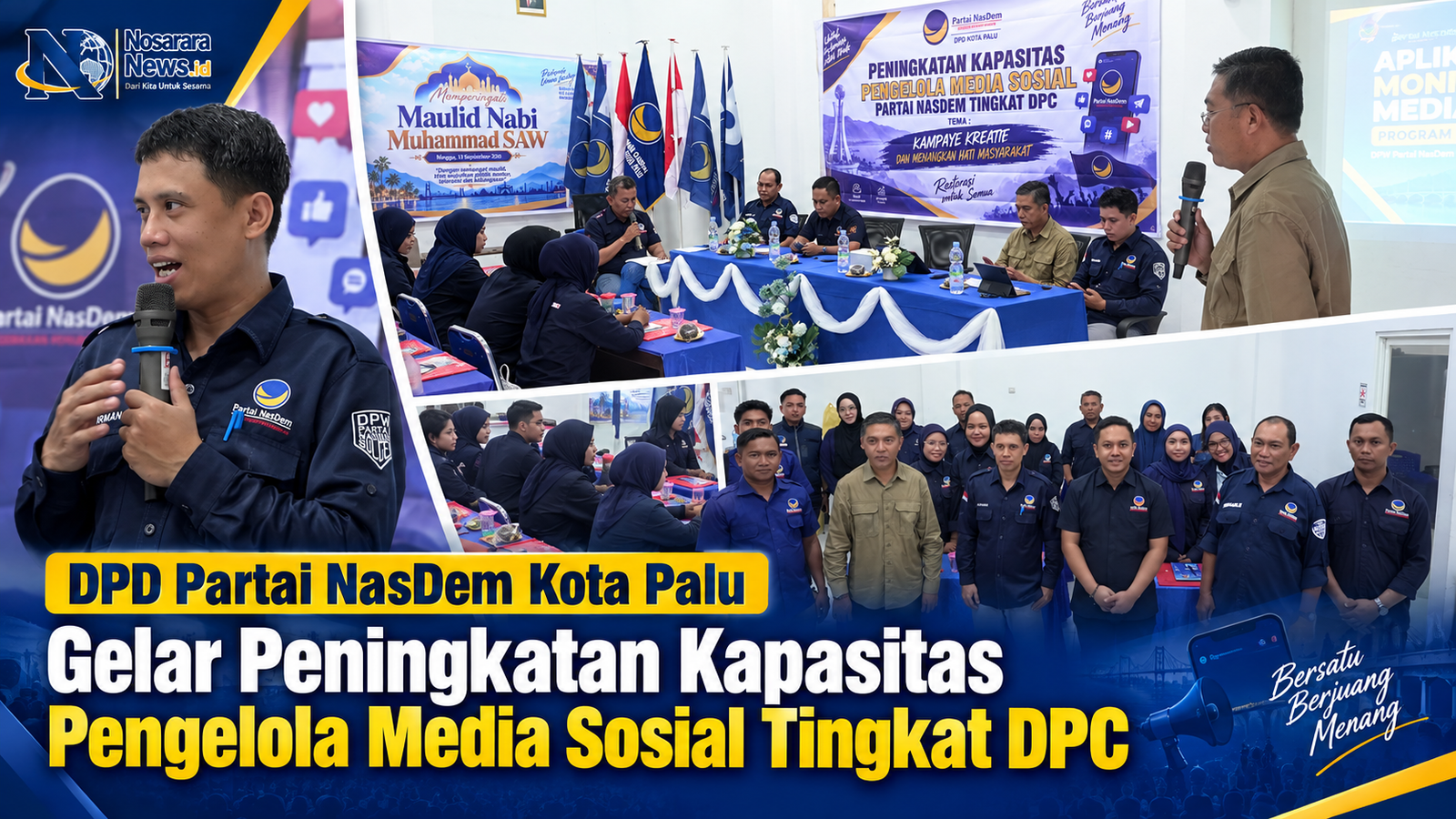 DPD Partai NasDem Kota Palu Gelar Peningkatan Kapasitas Pengelola Media Sosial Tingkat DPC