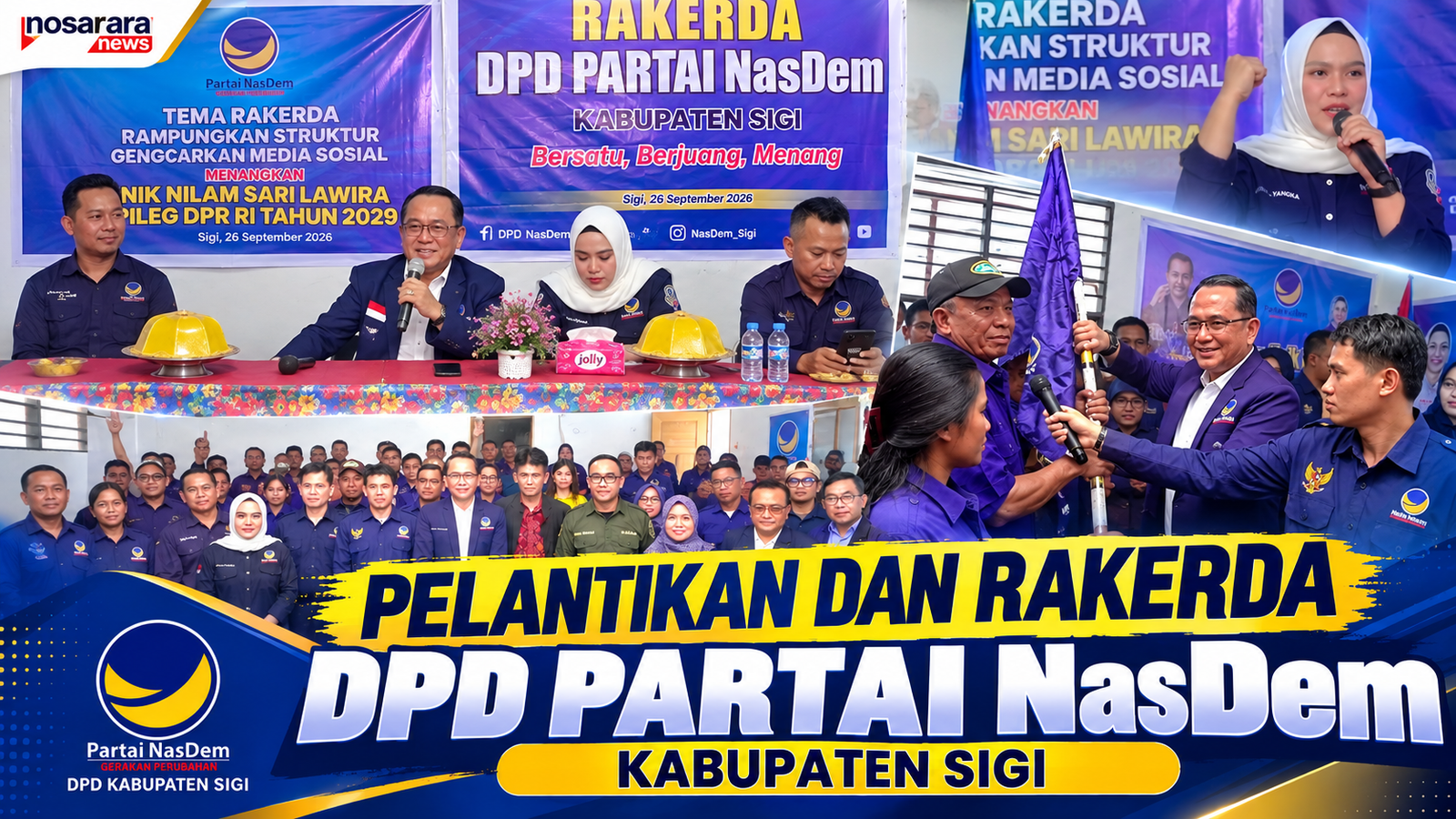 Perkuat Struktur hingga Digitalisasi Kerja DPC, NasDem Sigi Gelar Pelantikan dan Rakerda